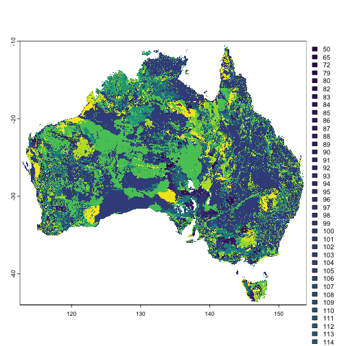 Soil Thickness for Australian areas of intensive agriculture of Layer 1 (A Horizon - top-soil) (derived from soil mapping)